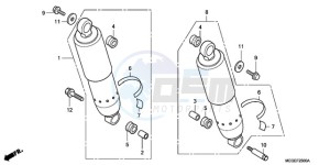 VT750C9 Europe Direct - (ED / MK) drawing REAR CUSHION