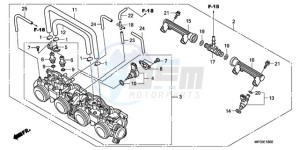 CB600F3A Europe Direct - (ED / ST) drawing THROTTLE BODY