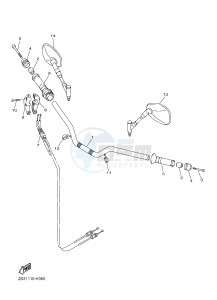 VMX17 VMAX17 1700 VMAX (2S3U) drawing STEERING HANDLE & CABLE