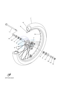 TT-R125 TT-R125LW (2CP4) drawing FRONT WHEEL