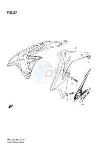 RM-Z 250 drawing FUEL TANK COVER L0