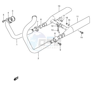 VS600GL (E2) INTRUDER drawing MUFFLER