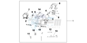 XL700V9 France - (F / CMF SPC) drawing FRONT FOG LIGHT