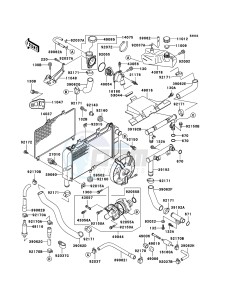 ZZR600 ZX600E6F GB XX (EU ME A(FRICA) drawing Radiator