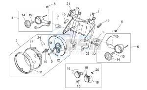 V7 Racer 750 USA-CND drawing Front lights