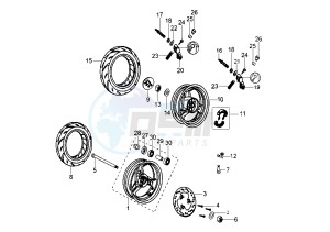 VIVACITY SERIE SPECIAL - 50 cc drawing WHEELS