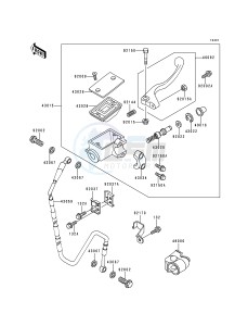 KX 125 K [KX125] (K1) [KX125] drawing FRONT MASTER CYLINDER