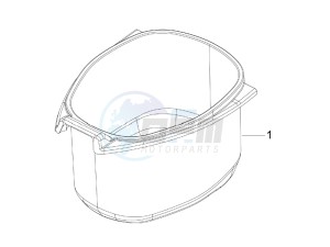 LXV 125 4T Navy (Euro 3) drawing Helmet housing - Undersaddle