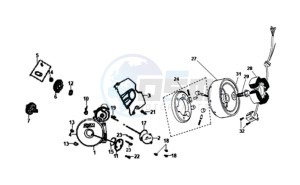 XS125-K drawing CRANKCASE - STARTER