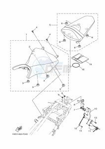 YZF250-A (B1X4) drawing SEAT