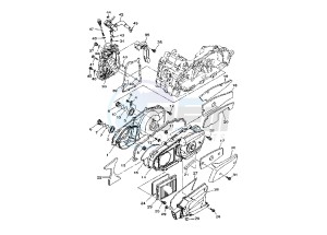 YP MAJESTY 400 drawing CRANKCASE COVER