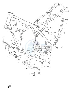 RMX250 (E28) drawing FRAME