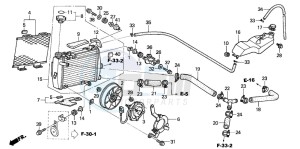 VTR1000SP RC51 drawing RADIATOR (R.) (VTR1000SP2 /3/4/5/6)