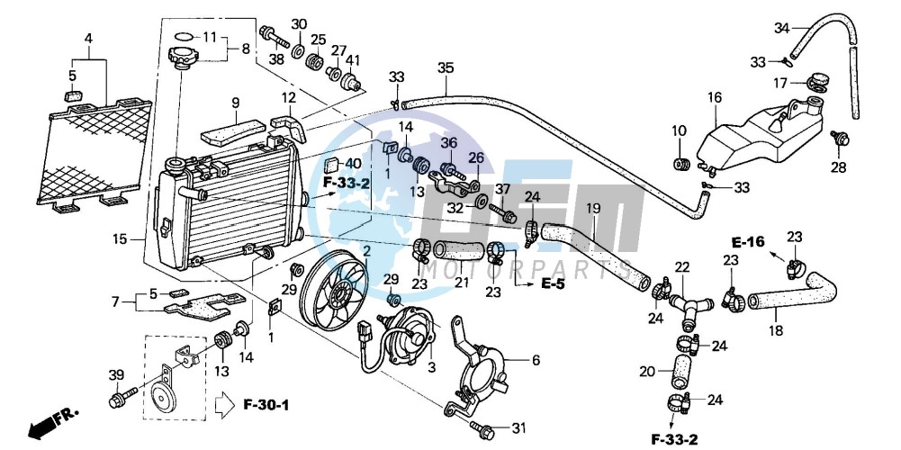 RADIATOR (R.) (VTR1000SP2 /3/4/5/6)