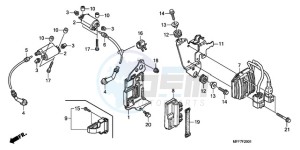 XL700VA9 France - (F / ABS CMF SPC) drawing IGNITION COIL