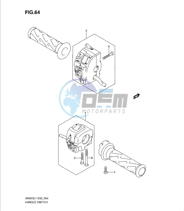 HANDLE SWITCH (AN650AL1 E24)