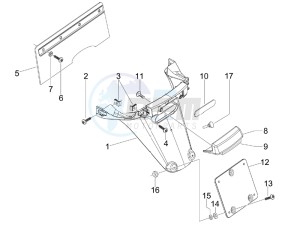 S 50 2T College drawing Rear cover - Splash guard