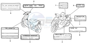 SFX50 drawing CAUTION LABEL