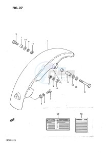 JR50 (P28) drawing REAR FENDER