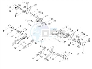 V7 III Racer 750 e4 (NAFTA) drawing Foot rests