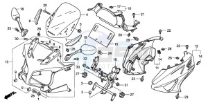 CBF600S drawing COWL (CBF600S8/SA8)