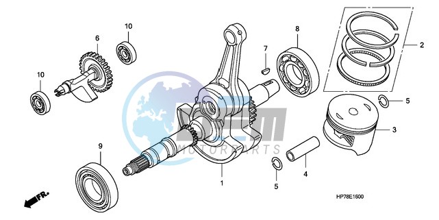 CRANK SHAFT/PISTON