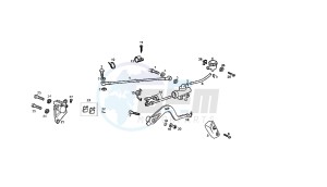 SENDA R X-RACE - 50 CC VTHSR1D1A EU2 drawing REAR BRAKING SYSTEM