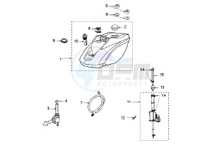 LUDIX 14 CLASSIC - 50 cc drawing FUEL TANK