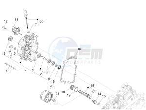 GTV 300HPE SEI GIORNI IE E4 ABS (EMEA) drawing Flywheel magneto cover - Oil filter