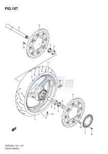 GSR750 (E21) drawing FRONT WHEEL (GSR750AUEL2 E21)