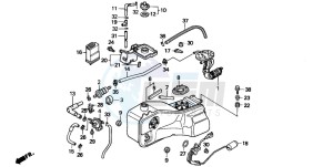 GL1500A GOLDWING ASPENCADE drawing FUEL TANK