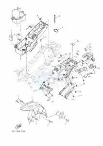 TRACER 700 MTT690-U (B5T1) drawing FENDER