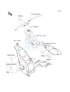 KLX 300 A [KLX300R] (A7-A9) [KLX300R] drawing LABELS