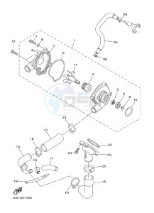 XJ6SA 600 DIVERSION (S-TYPE, ABS) (36DE 36DG) drawing WATER PUMP