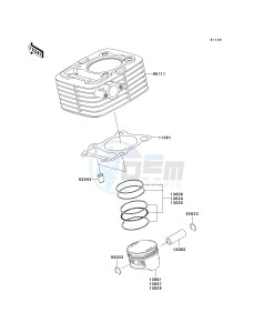 KLX 140 B (KLX140L MONSTER ENERGY) (B8F-B9FA) B9FA drawing CYLINDER_PISTON-- S- -