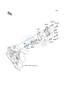 KFX450R KSF450B9F EU drawing Water Pump