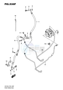 UH125 ABS BURGMAN EU drawing FRONT BRAKE HOSE