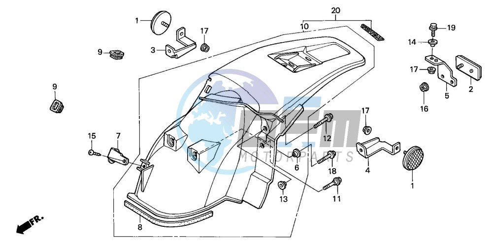 REAR FENDER (CM)