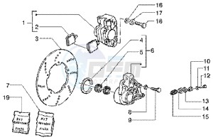 ET4 150 Leader drawing Disc brake caliper