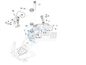 GTV 300 SEI GIORNI IE E4 ABS (NAFTA) drawing Fuel tank