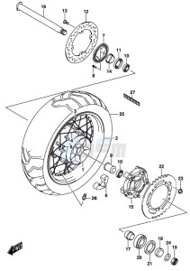 DL1000A drawing REAR WHEEL (DL1000XAL8 E21)