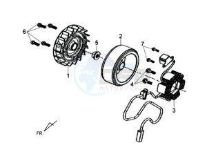 TONIK 50CC drawing MAGNETO / FLYWHEEL