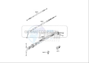 ZX-10R NINJA - 1000 cc (EU) drawing CONTROL CABLES