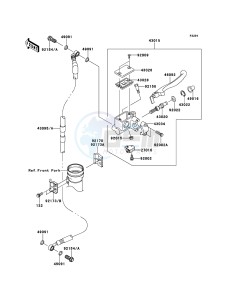 KLX125 KLX125CCF XX (EU ME A(FRICA) drawing Front Master Cylinder