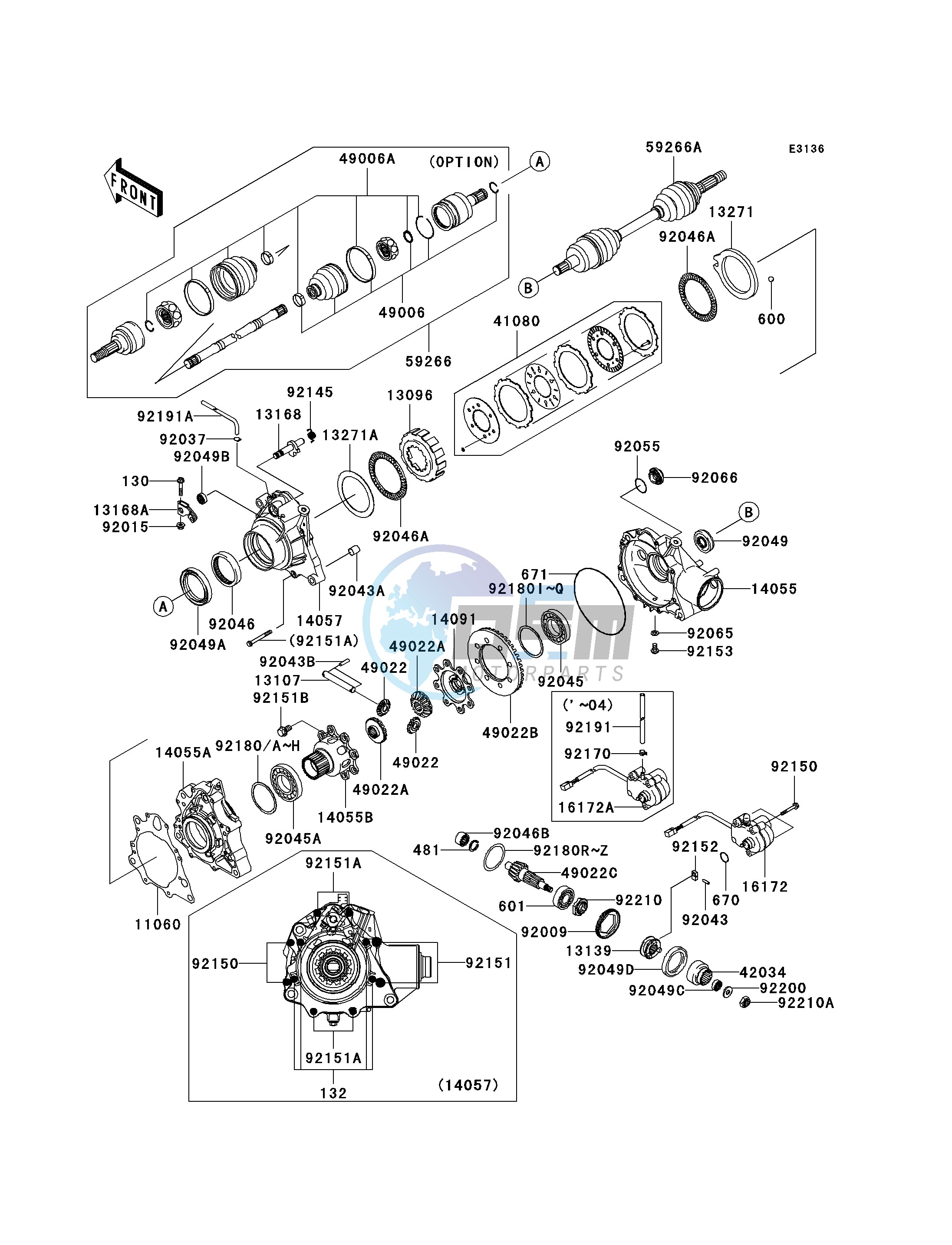 DRIVE SHAFT-FRONT