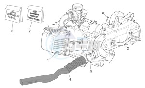 Scarabeo 50 4t 2v e2 drawing Engine