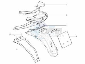 Typhoon 50 2T E2 (EMEA) drawing Rear cover - Splash guard