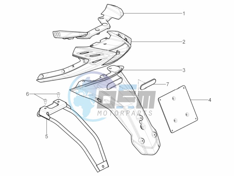 Rear cover - Splash guard