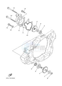 YZ250 (1SS8 1SS8) drawing WATER PUMP