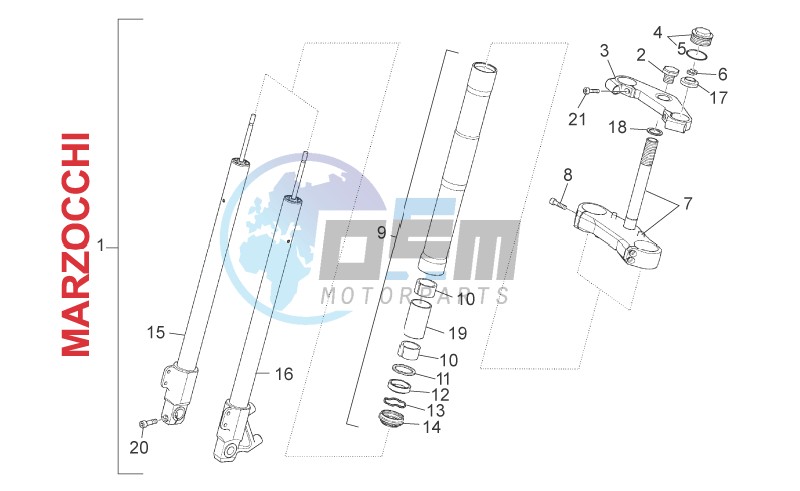 Front fork Marzocchi